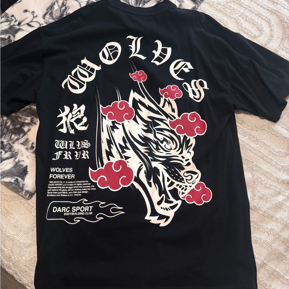 Darc Sport Wolves Graphic Tee - Black and Red